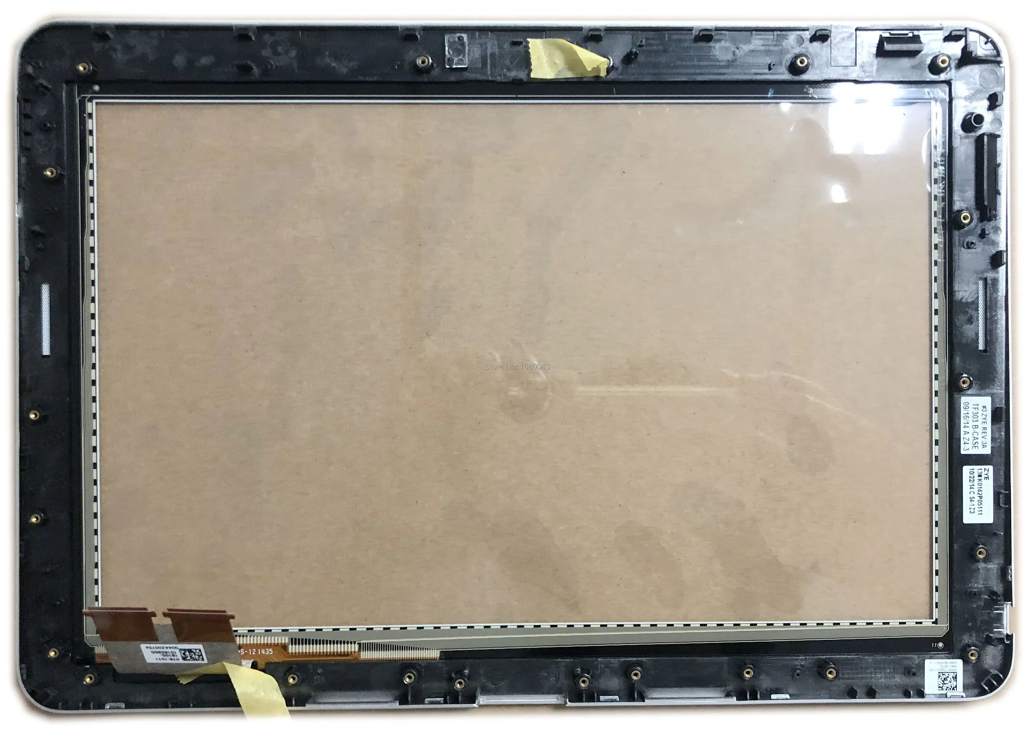 Сенсорный экран дигитайзер стекло с белой рамкой для Asus TransFormer Pad TF303CL K014 076-1011