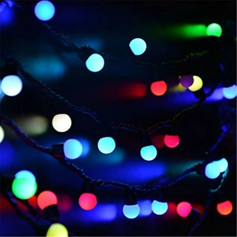 5M/10M 50/100 leds Colourful Ball RGB Waterproof Outdoor led String light fairy Christmas Lights for Party Holiday Decoration 5M/10M 50/100 leds Colourful Ball RGB Waterproof Outdoor led String light fairy Christmas Lights for Party Holiday Decoration