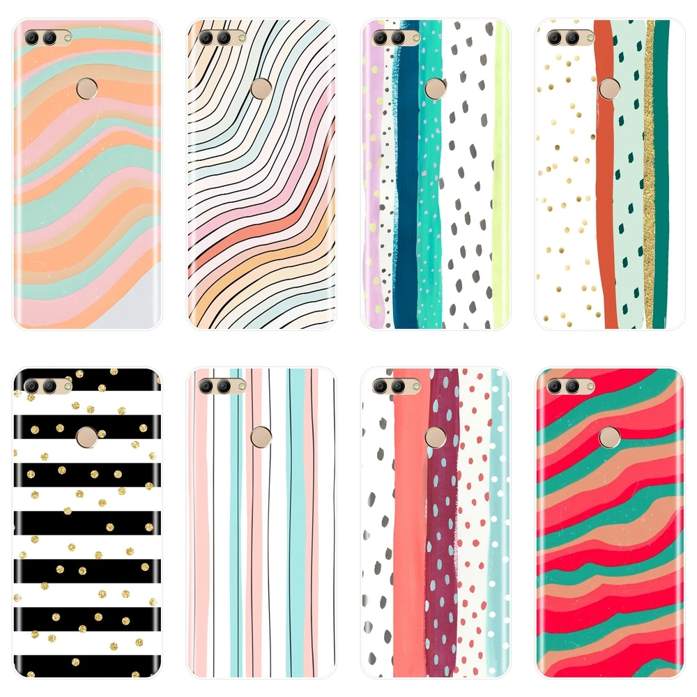 

Phone Case For Huawei Y3 Y5 Y6 II Y7 2017 Pro Soft Silicone Stripe Art Back Cover For Huawei Y5 Y6 Y7 Prime 2018 Y9 2019 Case