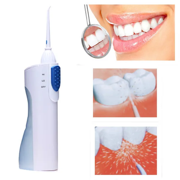 

Cordless Electric Dental Flosser - Portable Water Floss with Rotatable Jet Pick Travel Teeth Cleaner Kit Power by Battery smrp