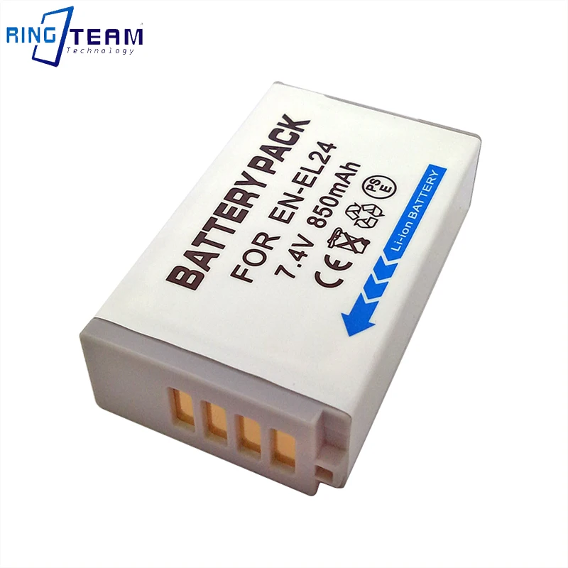 

Li-Ion Rechargeable EN-EL24 Battery Pack for Nikon 1 J5 1J5 DL18-50 and DL24-85 Digital Cameras