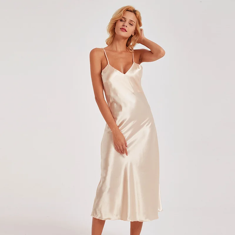 spaghetti strap long nightgown