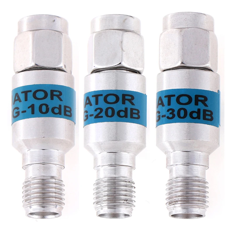 

New 1Pcs 2W SMA 6GHz DC-6GHz Coaxial Fixed Attenuators Frequency SMA Fixed Connectors