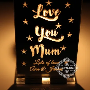 

Personalised Gifts For Her Mum Mummy Nanny Grandma Nan Nana Candle Holder Gifts (Without Candle)
