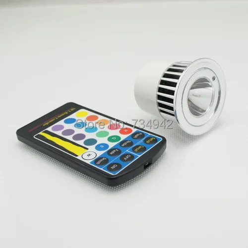 

Remote Controlled Color Changing (Million Color) LED Bulb 1X5W with GU5.3 Base