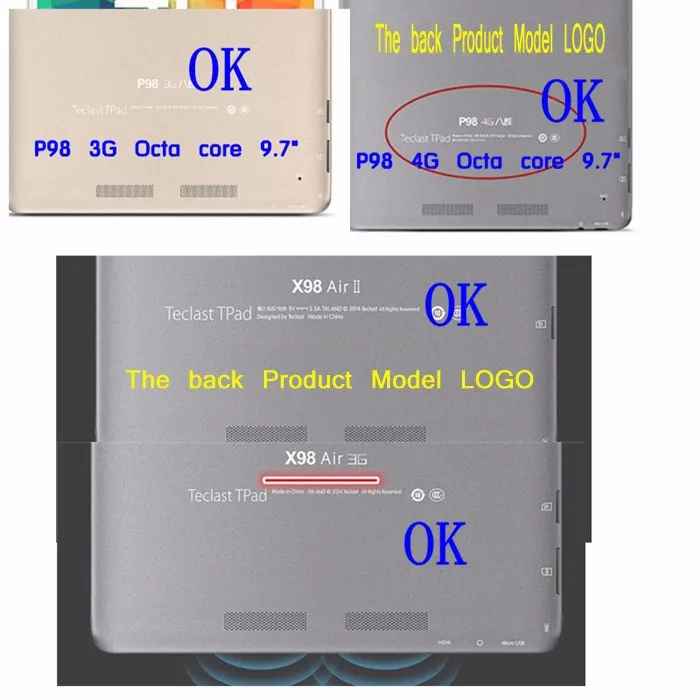 Для Teclast P98 3g 4G Octa Core 9,7 ''планшетный ПК/X98 Air 3g/Air II/X98 Pro из искусственной кожи ультратонкий трехслойный Чехол-книжка+ ручка