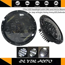 2 шт. 7 дюймов 85 Вт люменов Hi/Low Beam автомобилей светодиодный фары лампы для JEEP Wrangler Hummer camaro FJ Cruiser DHL