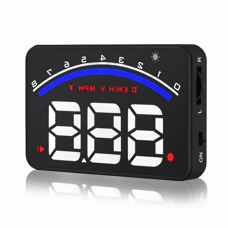 M6 3 inch HD display digital obd2 HUD car speed projector autocar