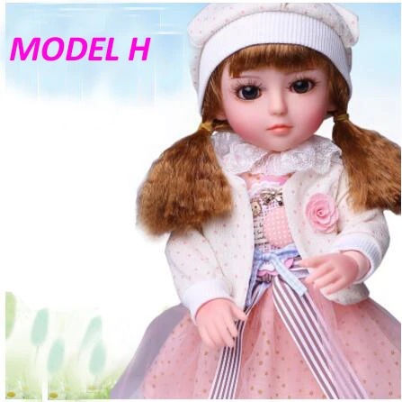 45 см девочка принцесса шарнирная кукла говорящие игрушки кукла реборн bonecas Развивающие игрушки для девочек подарок на день рождения - Цвет: MODEL H
