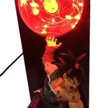 Buy Dragon Ball Z Action Figures toys Burdock Kamehameha Strength Bombs Led Light Flash Ball DIY Display Toys Christmas Gift For Fan Free Shipping
