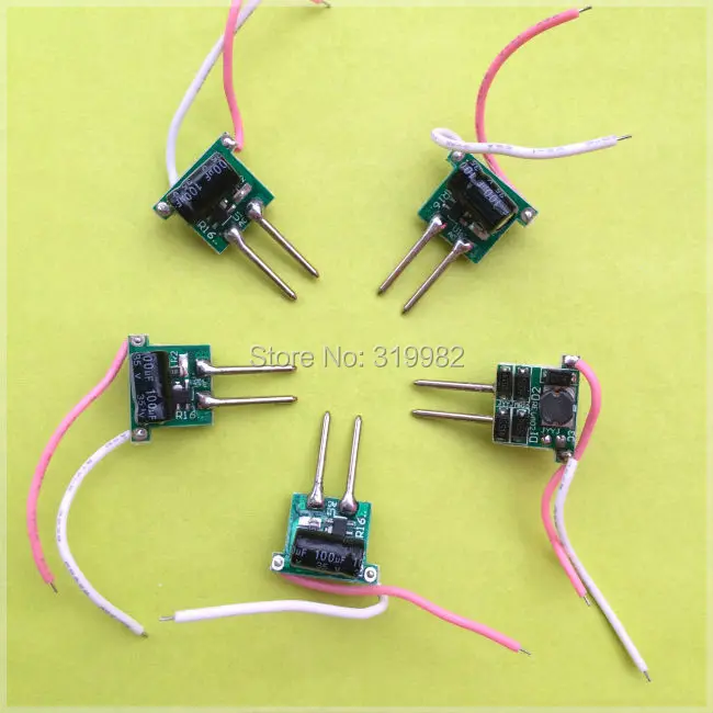 500 шт. MR16 2pin 12V Светодиодный светильник драйвер 1-3X1W низкого напряжения 2 фута 3X1 Вт 280MA постоянного тока 1 Вт 3 Вт Высокая мощность трансформатора