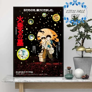

Grave of the Fireflies Japanese movie Art Canvas Poster movie poster Wall Pictures for Living Room No Frame