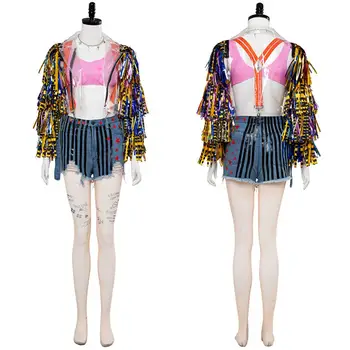 

Harley Quinn Cosplay Costume Batman Birds Harley Quinn Cosplay Female Women Coat Jacket Set Halloween Carnival Superhero Outfit