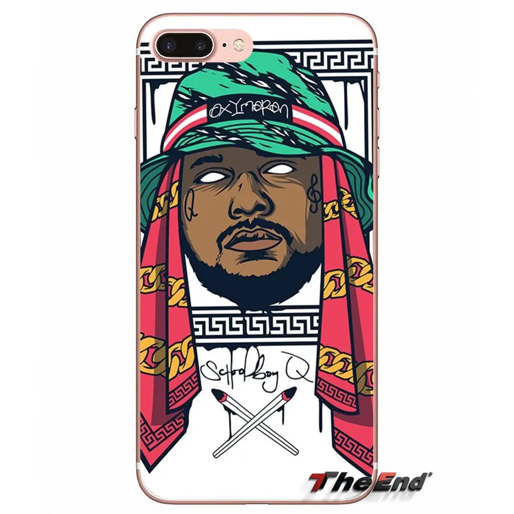 Мягкий прозрачный чехол в стиле хип хоп schoolboy q для Sony Xperia Z Z1 Z2 Z3 Z5 compact M2 M4 M5 E3 T3 XA Aqua