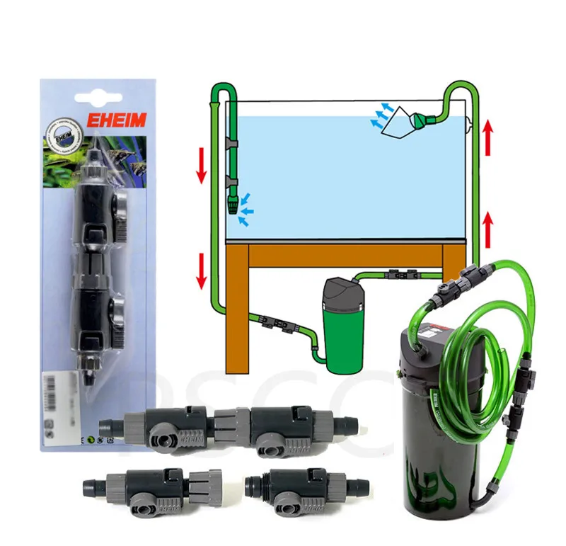 EHEIM Лили труба природного газа потока выход 12/16 мм 16/22 мм фильтр для рыбных аквариумов аксессуары