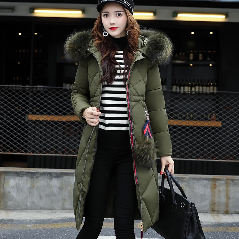 Veste Marque Rembourré Grand army rouge Coton gris De Fourrure Nouvelle Vestes Femmes xxxl Col 2018 M Noir Green Mode Hiver Parkas rose Manteau Collection PApWqxS