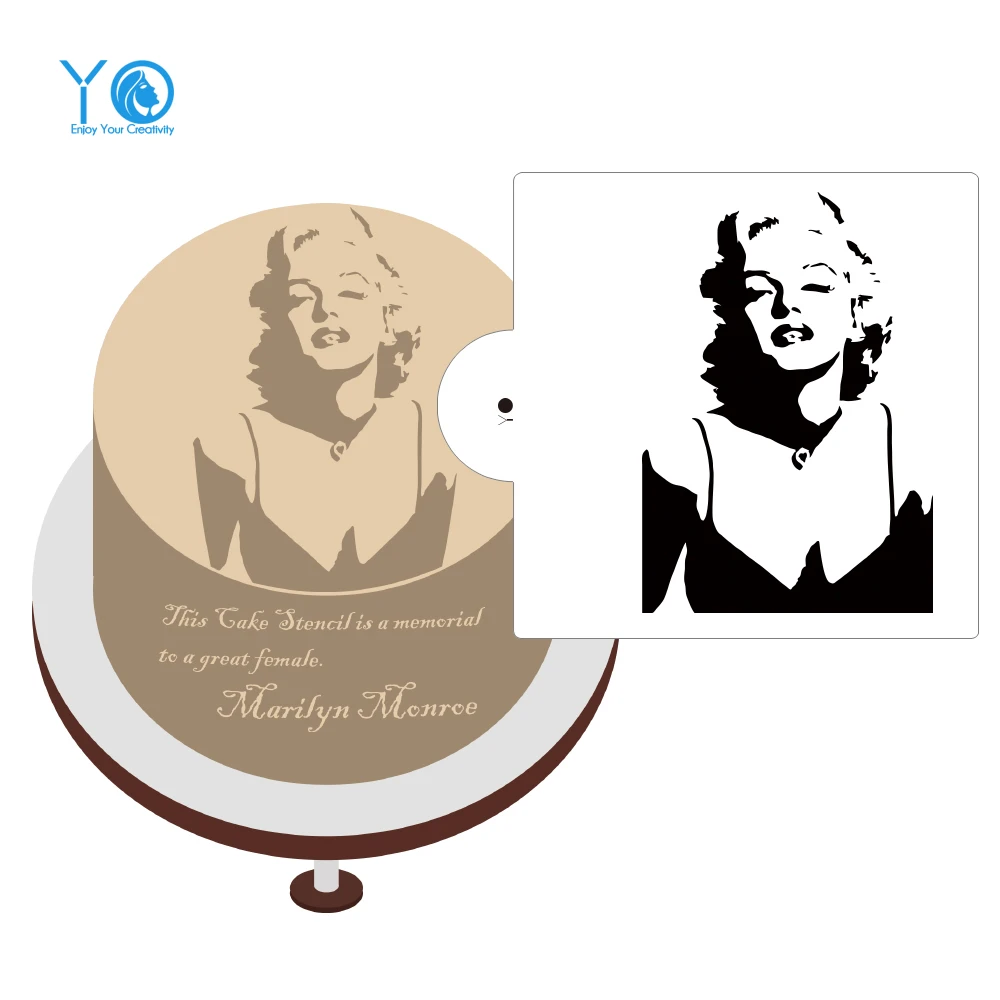 

Monroe Cake Stencil Fondant Molds Cake Decorating Tools Sugar Icing Cake Molds