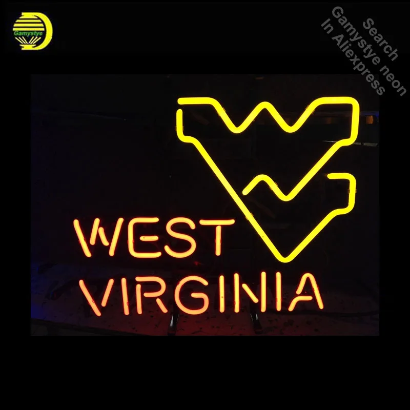 

Neon Sign for NCAA West Virginia Mountaineers Basketball Neon Bulb sign handcraft signboard Iconic neon light anuncio luminos