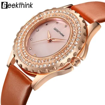 

Geekthink 2019 Luxury Top Brand Women Watch Diamond Fashion Ladies Quartz Watches Casual Wristwatch Gifts relogio feminino #c