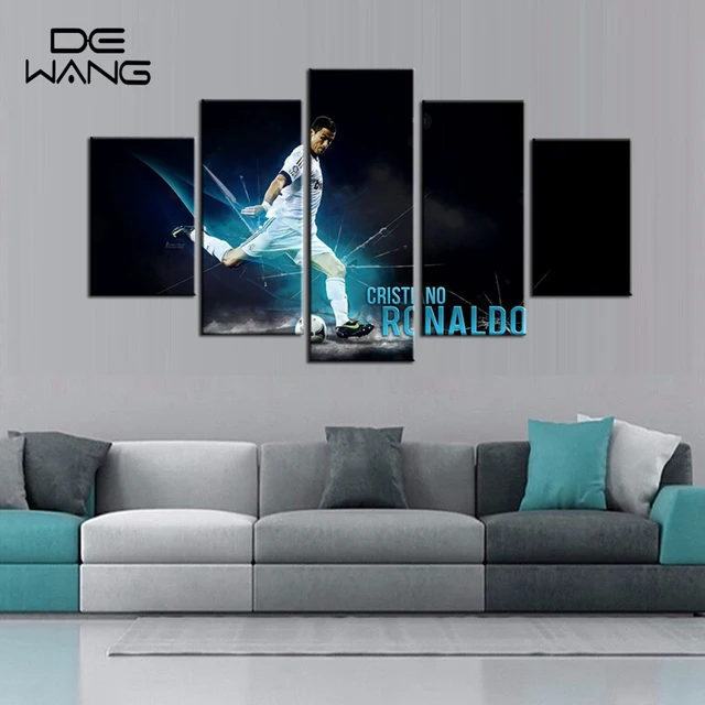 Terkenal Football Bintang C Ronaldo Wall Art Lukisan Ruang Tamu 5 Terkenal Football Bintang C Ronaldo Wall Art Lukisan Ruang Tamu 5 Panel Framed Gambar Murah