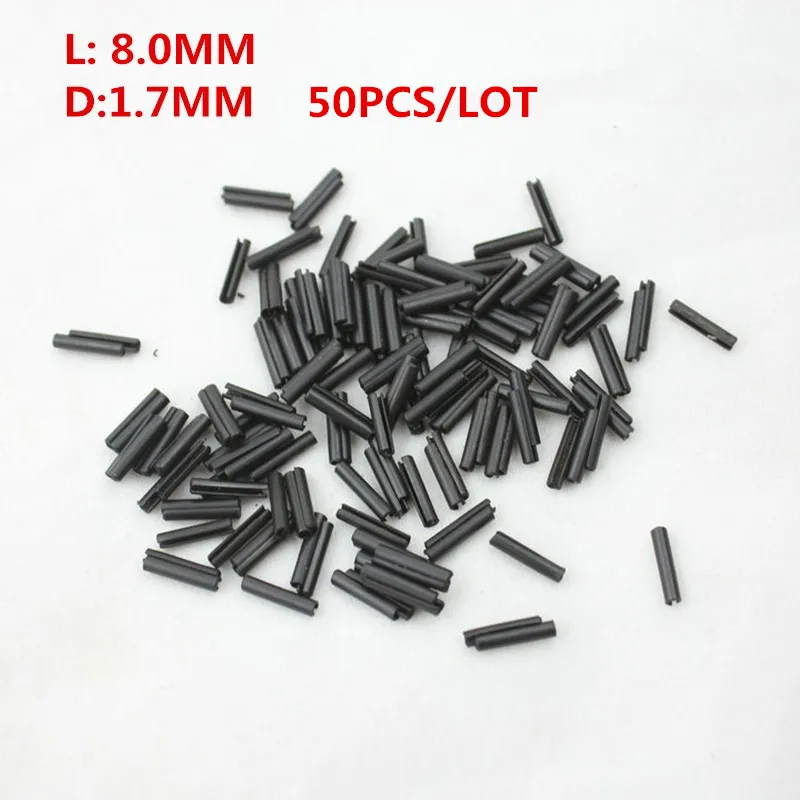 

HKCYSEA 50pcs/lot Remote Control Key Blank Fixed Pin 1.7MM 1.7 PIN Fixed for Flip Folding Remote Key Blade L:8MM D:1.7MM
