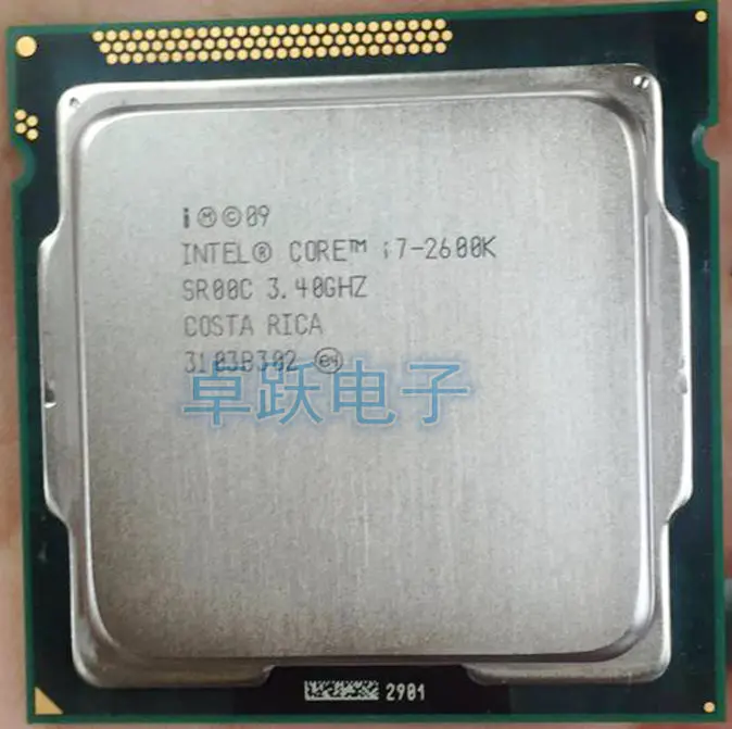 Процессор Intel Core i7 2600K 8M 3,4G 95W четырехъядерный процессор 5GT/s SR00C LGA 1155 SOCKET i7-2600K(Рабочая