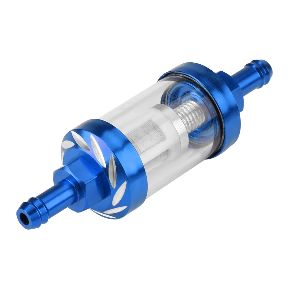 

Metal Glass Inline Gas Oil Fuel Filter 8mm Thread Replacement anti-leak anti-explosion Universal for various motorcycles