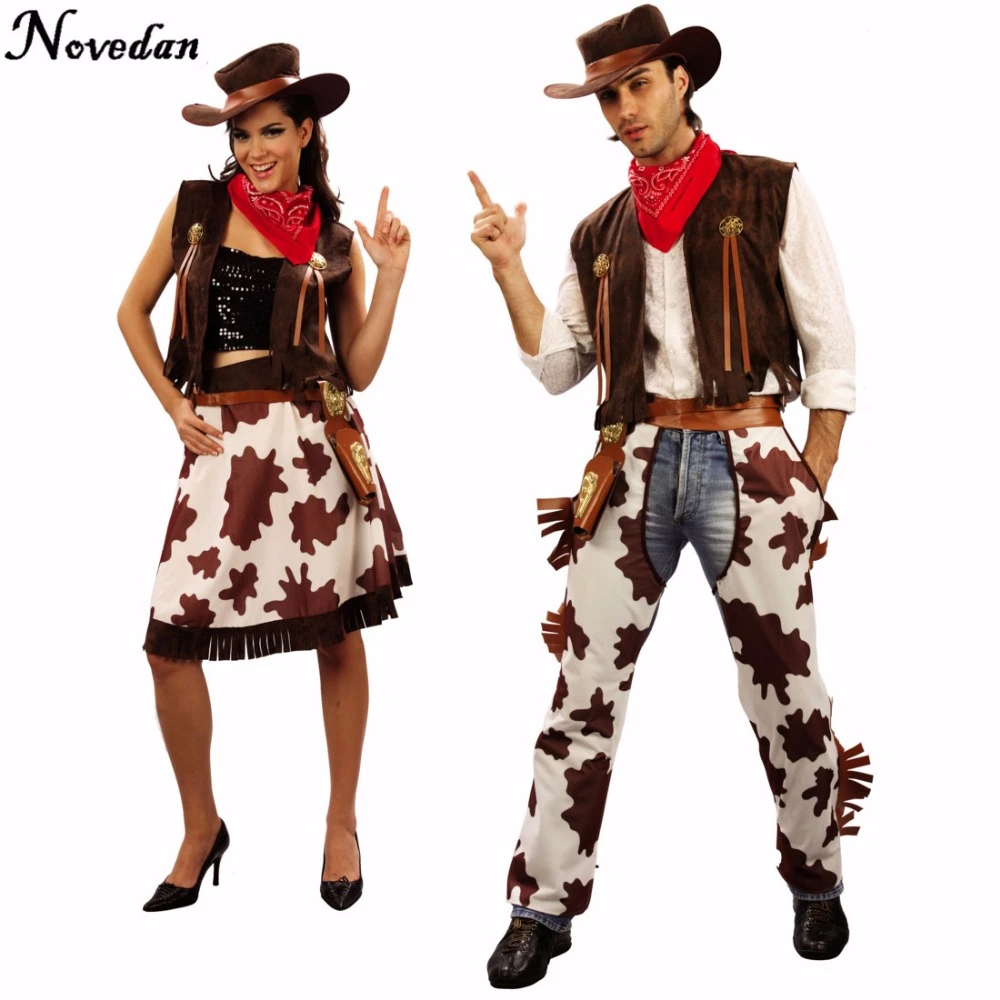 Creo que Fiesta reemplazar Disfraz de vaquero para fiesta de Halloween para hombres y mujeres adultos,  Cosplay de vaquera, vestido occidental, traje de Carnaval para adultos|cowboy  costume|cowboy costumes for adultsadult costume - AliExpress