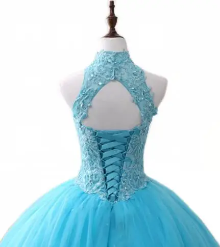 ANGELSBRIDEP Sweet 16 Quinceanera Dress Corset Appliques Tulle Vestido Debutante Gowns Hollow Back Party Vestido De 15 Anos