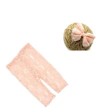 Детские кружевные короткие, Короткие с headware, Новорожденные кружевные штаны для новорожденных Фото Опора Милая Детская летняя одежда