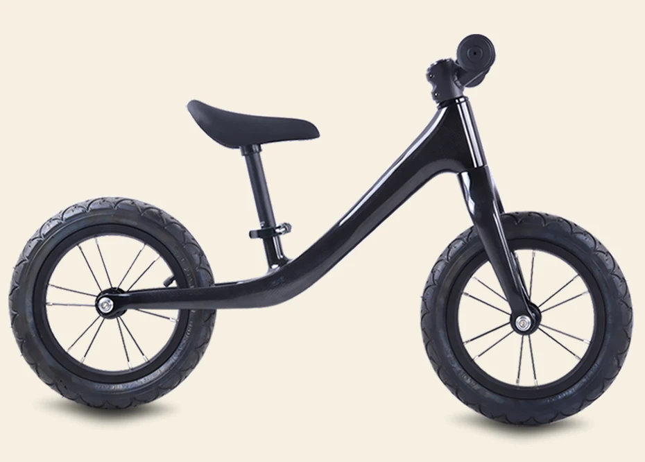 Flash Deal 12inch Carbon fiber Bicycle Kids Ultralight Balance Bike No-Pedal Children carbon kids bike colourful customizable 17