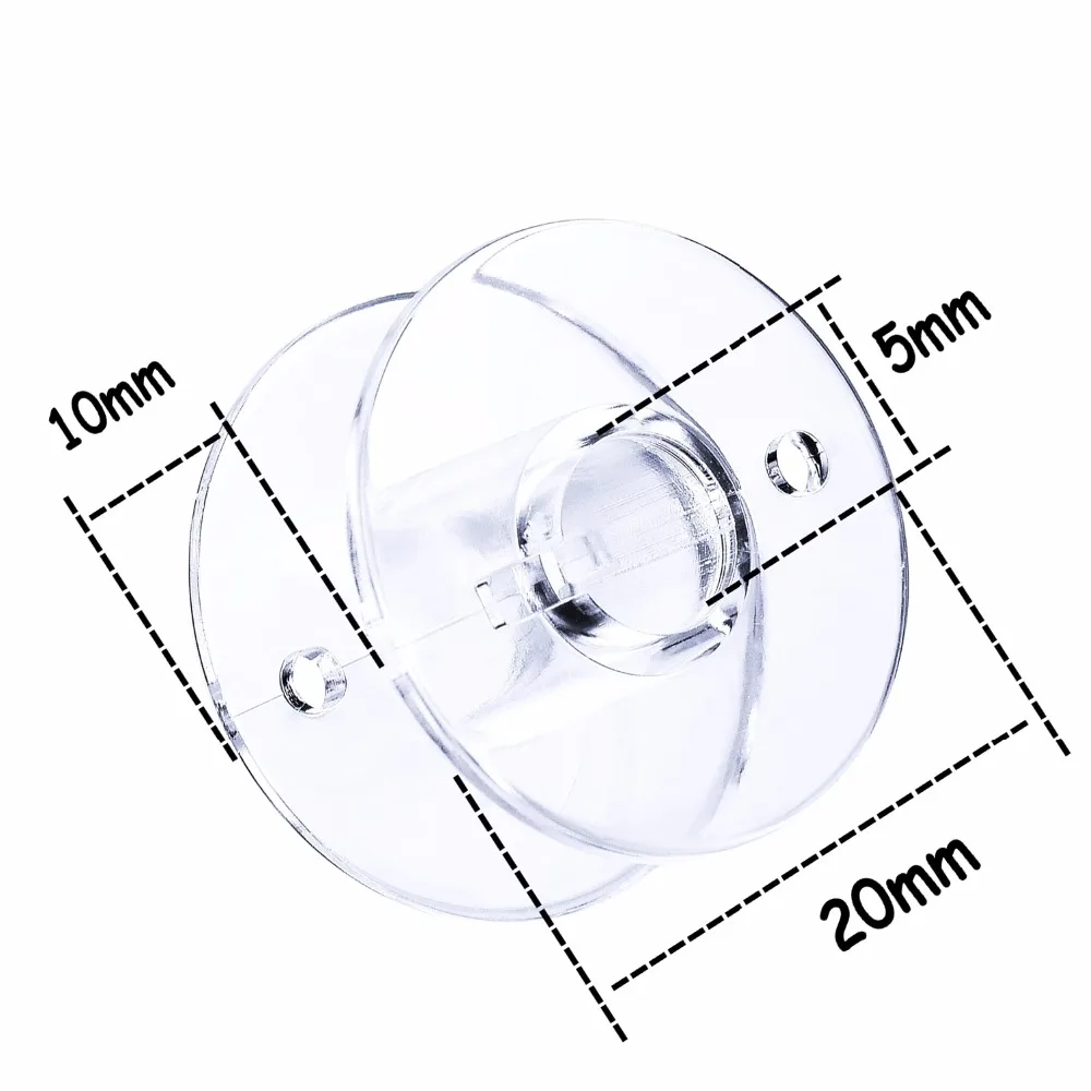 50 шт. пустые катушки прозрачные пластиковые катушки для швейных машин катушки для бытовой швейной машины DIY Швейные аксессуары