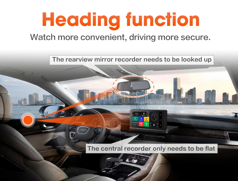 Видеорегистраторы для автомобилей зеркало заднего вида 7 дюймов двойной объектив FHD Android 5,1 WI-FI Bluetooth gps навигатор ADAS видео Регистраторы регистраторы APP монитор