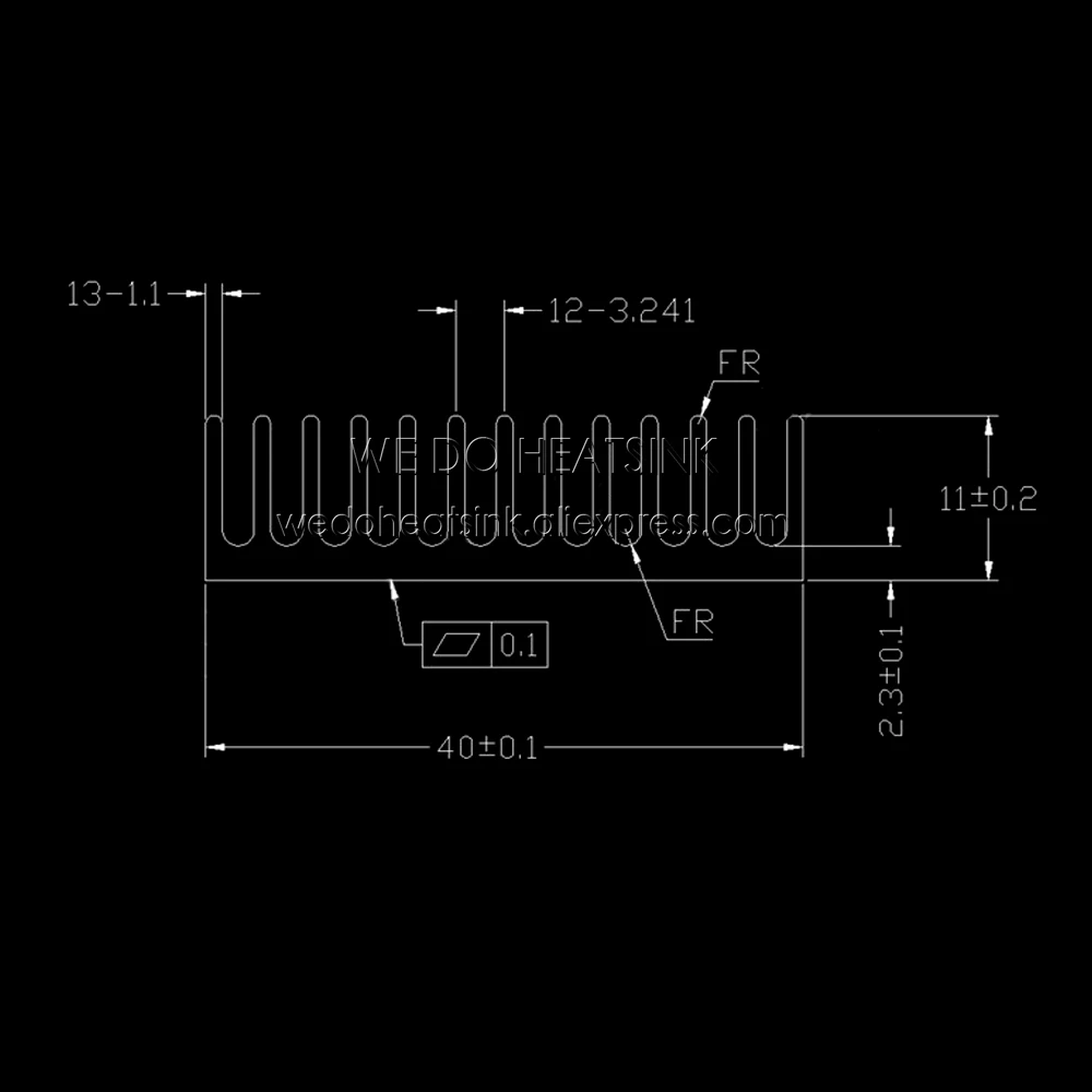 2 шт./лот 32x40x11 мм усилитель Пельтье кулер аквариумный светильник из экструдированного алюминия теплоотвод охлаждающий с синей клейкой накладкой