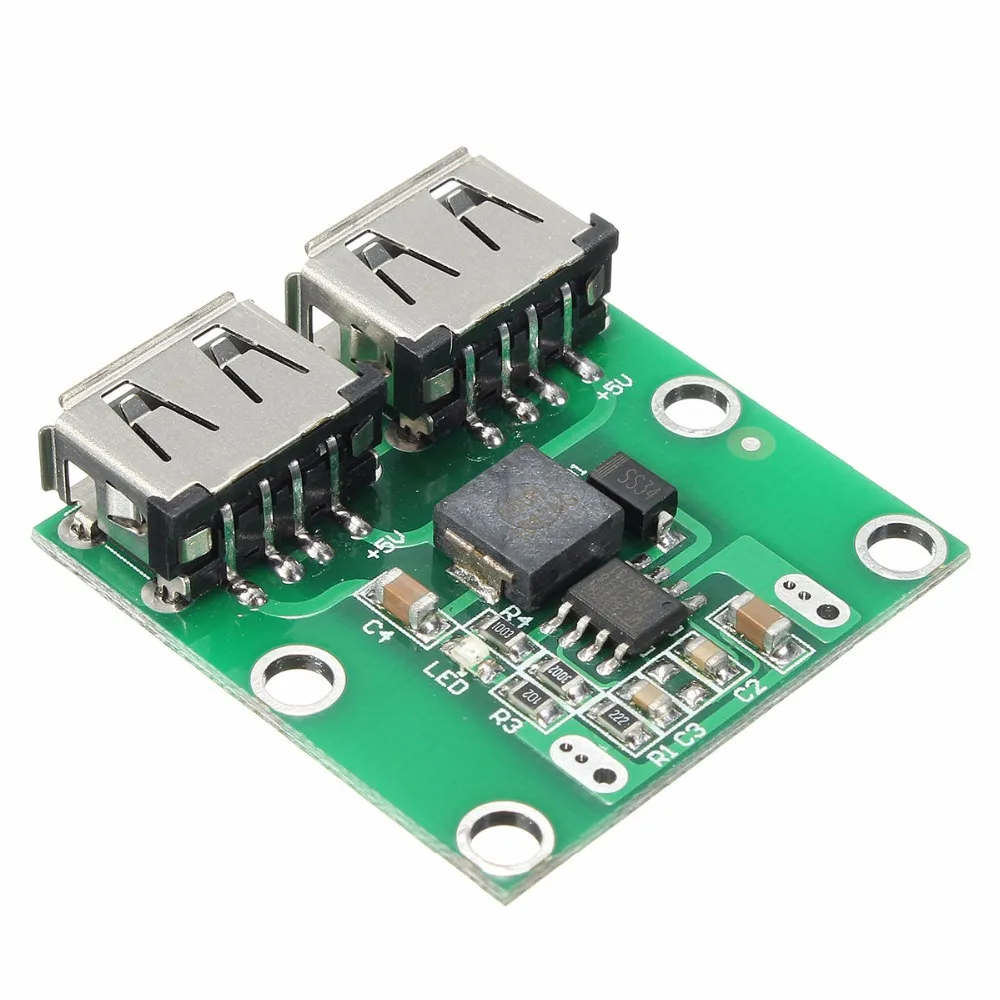 Понижающее зарядное устройство 9 В 12 24 до 5 DC-DC модуль питания двойной USB-выход