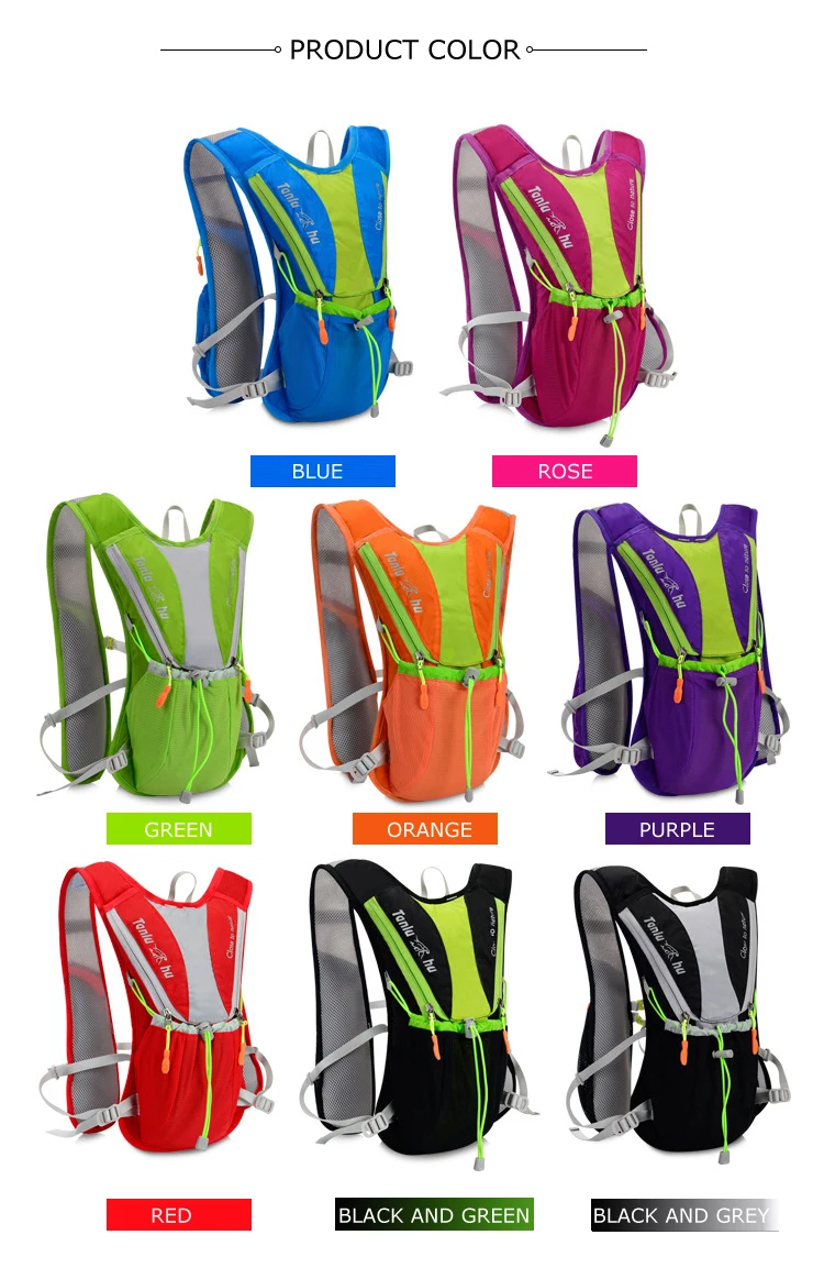 TANLUHU 675 Ultralight Outdoor Marathon Running Cycling Hiking Hydration Backpack Pack Vest Bag For 2L Water Bag Bladder Bottle