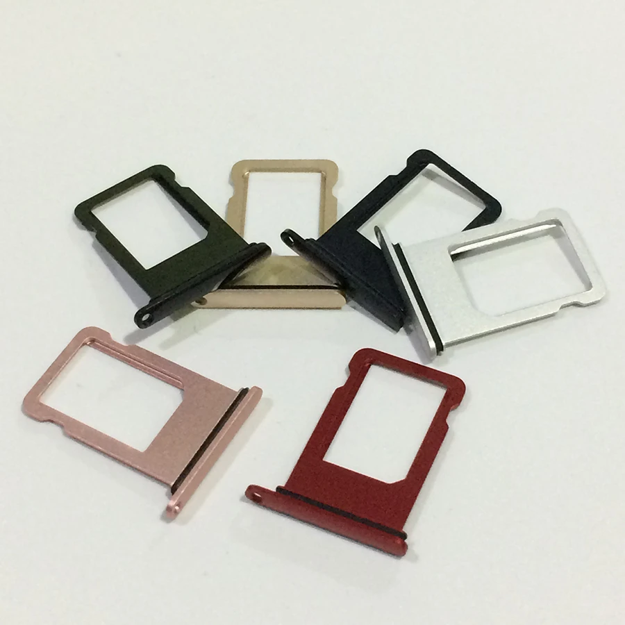 SIM Card Tray Nano Holder Socket Adapter Micro with Rubber Waterproof Ring for iPhone 7 Plus Replacement Parts 200Pcs | Мобильные