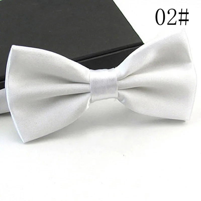 Мужской галстук-бабочка, свадебный платок, формальный атласный классический однотонный галстук-бабочка, модный квадратный Карманный Подарочный стиль, галстук-бабочка, галстук, Новинка - Цвет: Men White