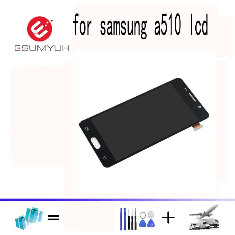ЖК дисплей для Samsung Galaxy A5 2016 A510 A510F A510M SM + сенсорный экран дигитайзер в сборе