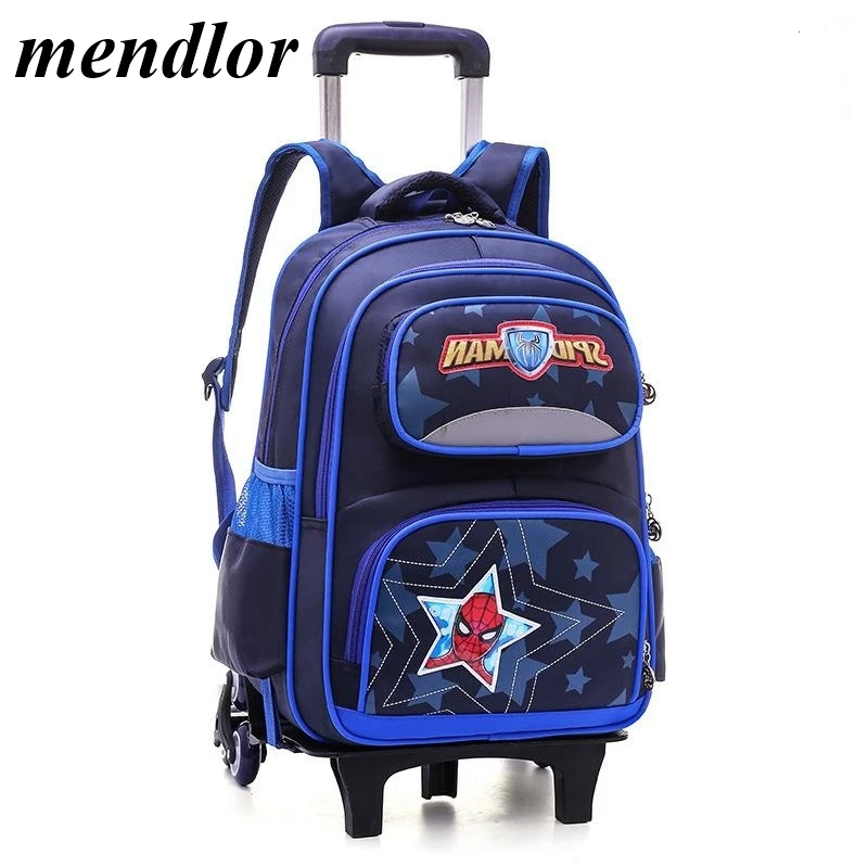 

Brand knapsack Climb the stairs luggage spiderman Multifunction cartoon school bag students Children travel backpack