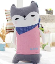 lovely scarf fox toy large 75 cm cartoon fox plush toy soft long pillow birthday gift
