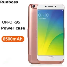 Для OPPO R9s корпус питания Runboss 6500 мАч Внешний аккумулятор зарядное устройство чехол для OPPO R9s