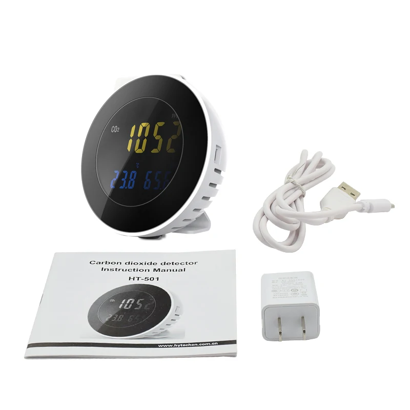 Detector CO2 Analyzer Monitor Digital CO2 Detector Carbon Dioxide Gas Leak With Alarm System Air CO2 Gas Detector Sensor Detector CO2 Analyzer Monitor Digital CO2 Detector Carbon Dioxide Gas Leak With Alarm System Air CO2 Gas Detector Sensor