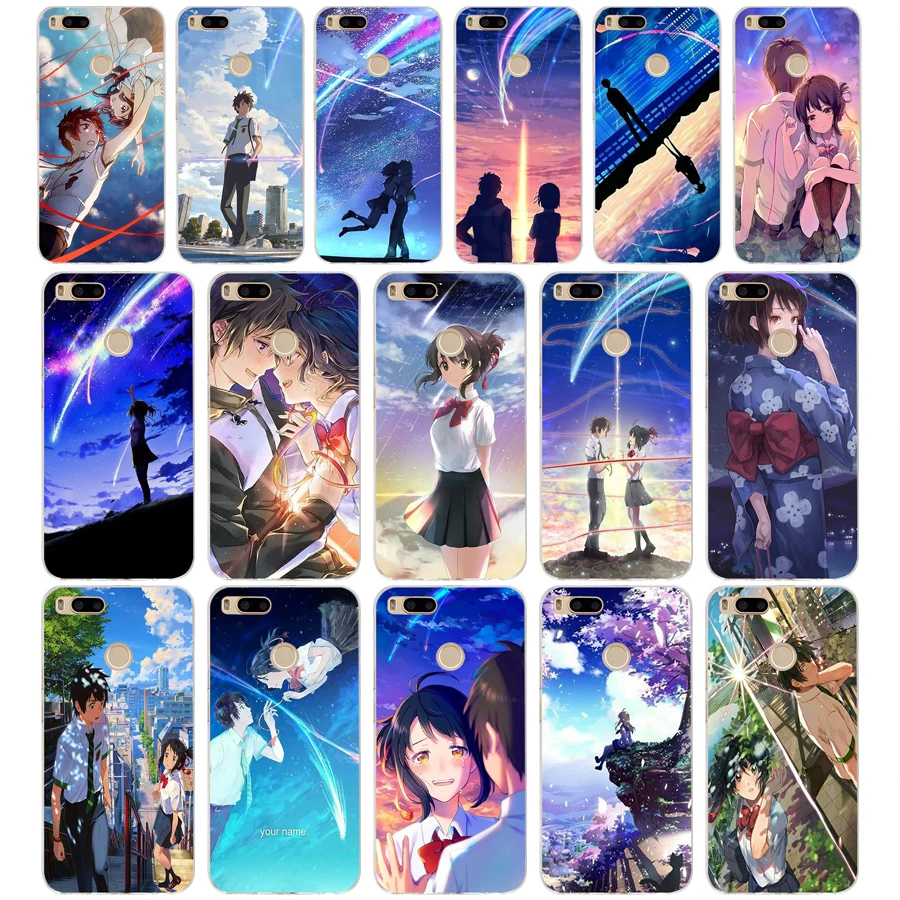 

237SD Kiminonawa Your Name Japanese anime Soft Silicone Tpu Cover phone Case for xiaomi redmi 4A 4X note 4 4x mi A1 A2 lite