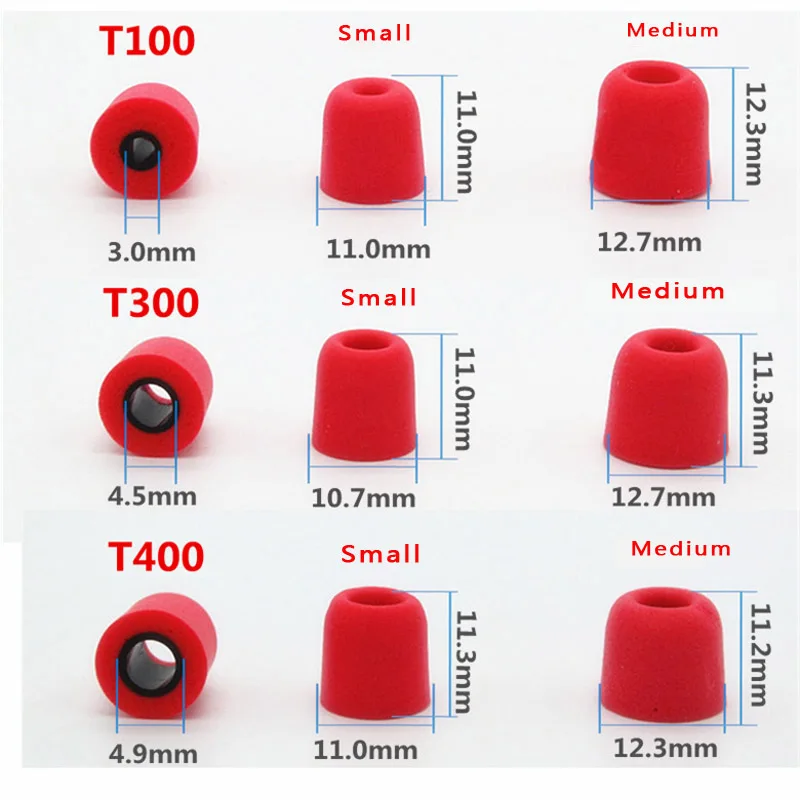 2 пары/4 шт, наушники с эффектом памяти, вкладыши из пены, губки, наушники, накладки для ушей T100 T200 T300 T400 для спортивных наушников HUAWEI XIAOMI