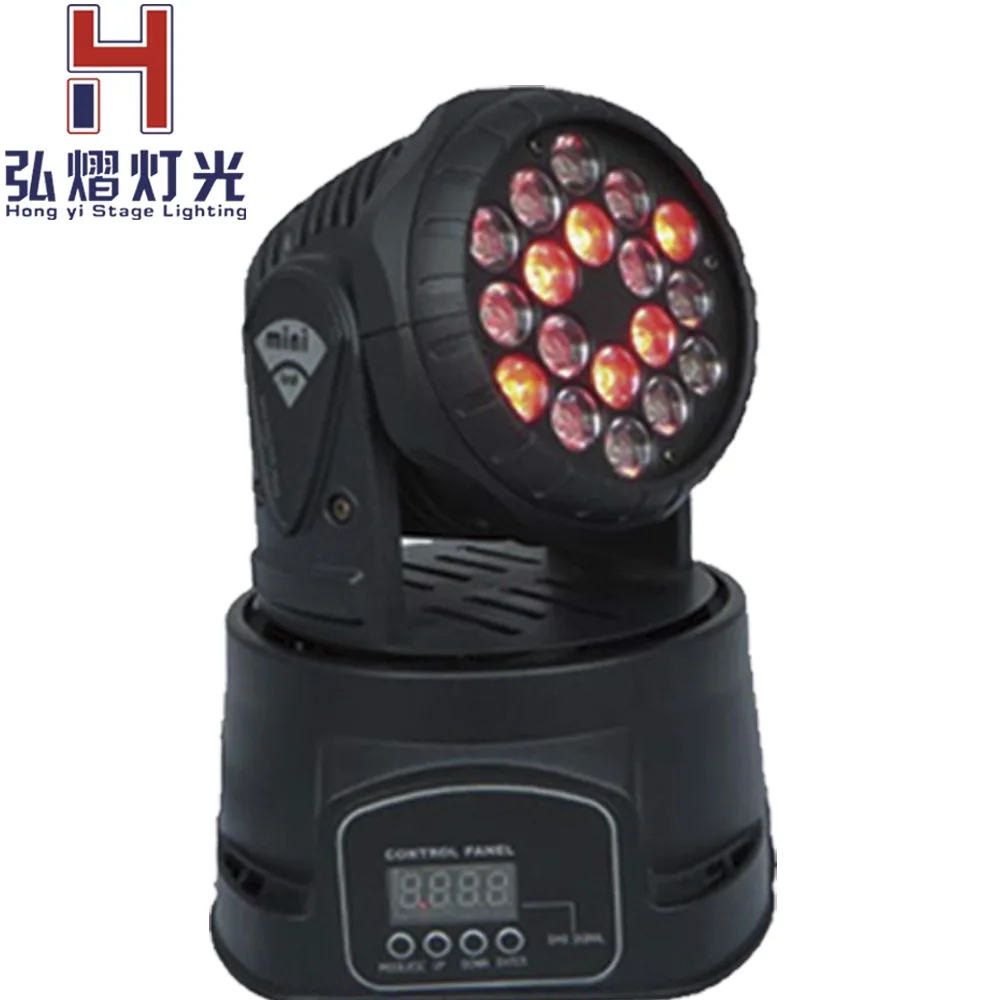 

18x3w wash 4In1 RGB LED Moving Head Light,DMX 512 14CH Stage Party DJ PAR Lighting, for Indoor Club, Party Show