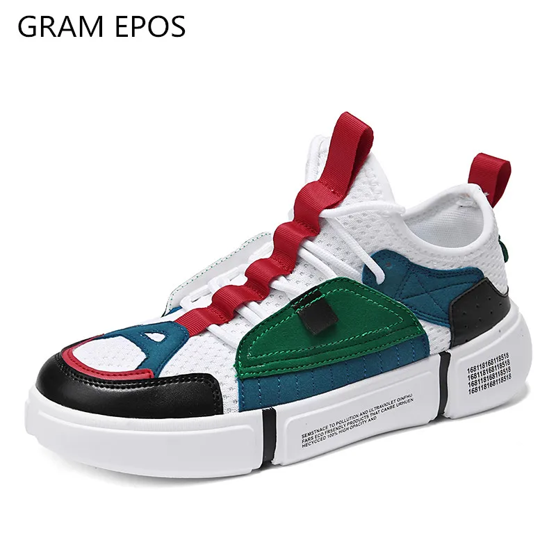 

New Mens Autumn Summer Shoes Fashion High Top Men Shoes Air Mesh Men Casual Shoes For Male Footwear Patchwork Unisex Sneakers