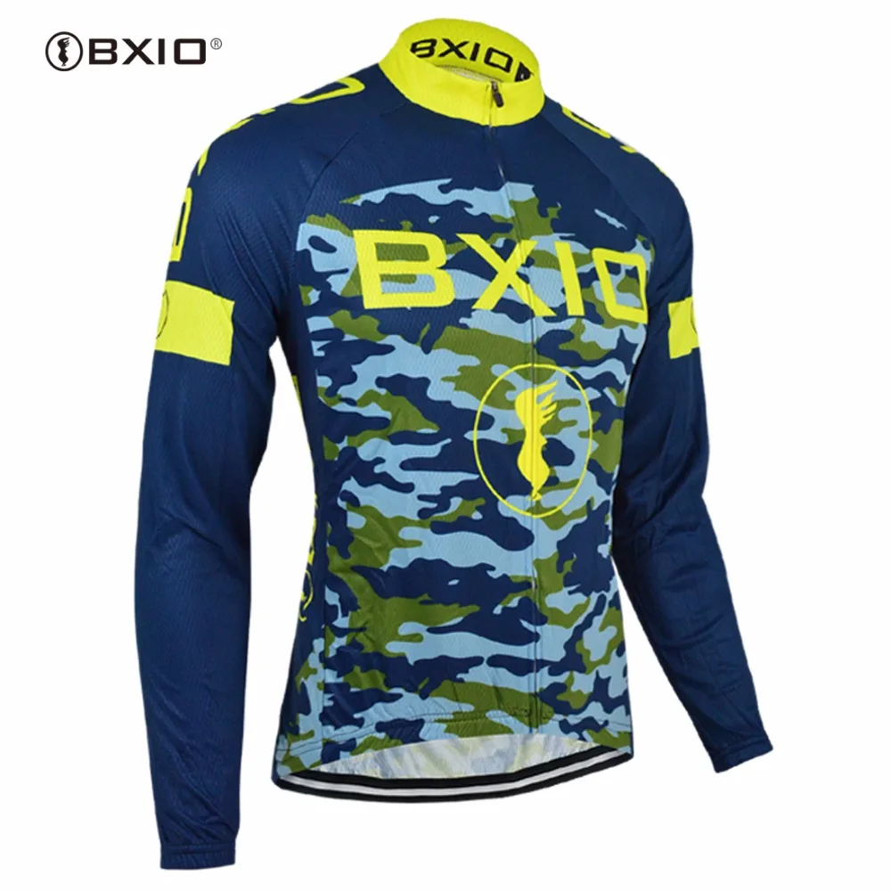 BXIO Pro Team Велоспорт Джерси Ropa Ciclismo зимняя одежда с длинными рукавами для велоспорта камуфляжная Экипировка де Франс Майо Ciclismo 052J