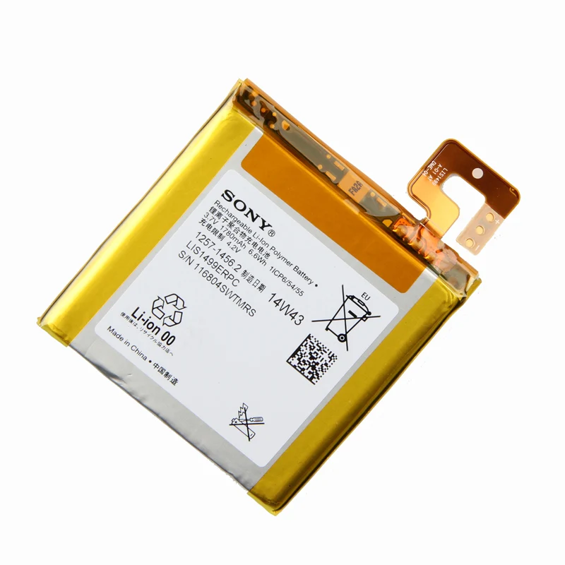 Оригинальный аккумулятор Sony LIS1499ERPC для Ericsson Xperia T TL LT30I LT30P LT30H LT30 S36H C2104 C2105 1780