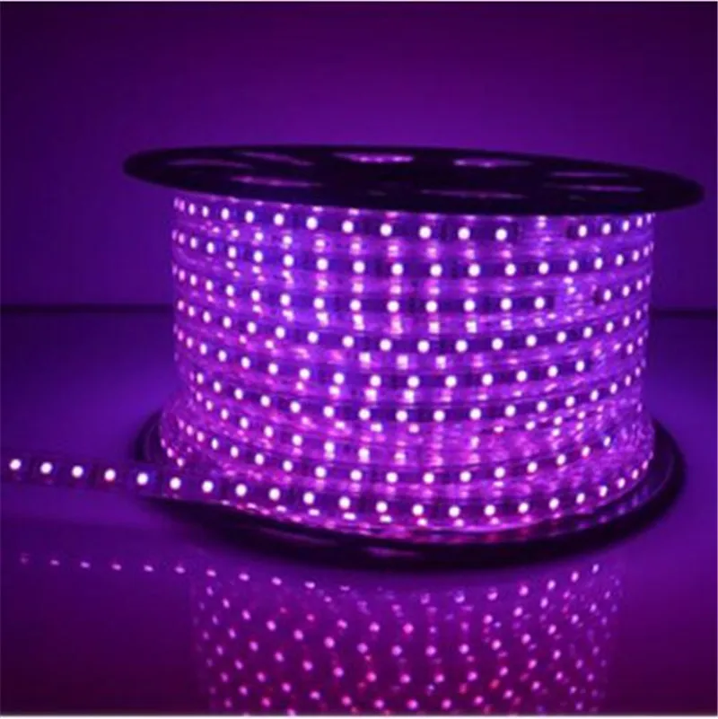 Рождественская Светодиодная лента 100 м RGB 5050 220 В гибкая Водонепроницаемая теплая